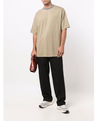 T-shirt à col rond beige Acne Studios