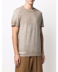 T-shirt à col rond beige Dondup