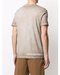 T-shirt à col rond beige Dondup