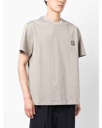 T-shirt à col rond beige Wooyoungmi