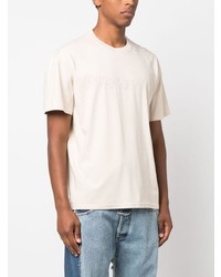 T-shirt à col rond beige JW Anderson