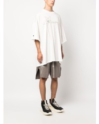 T-shirt à col rond beige Rick Owens