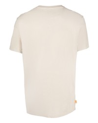 T-shirt à col rond beige Timberland