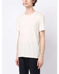 T-shirt à col rond beige Paul Smith