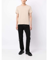 T-shirt à col rond beige Emporio Armani