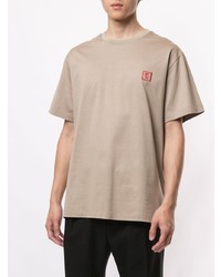 T-shirt à col rond beige Wooyoungmi