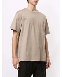 T-shirt à col rond beige Wooyoungmi