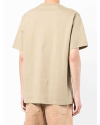 T-shirt à col rond beige Alpha Industries