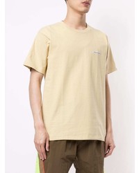 T-shirt à col rond beige A Bathing Ape