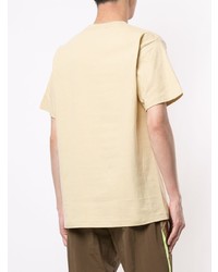 T-shirt à col rond beige A Bathing Ape