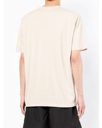 T-shirt à col rond beige Stampd