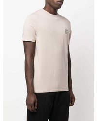 T-shirt à col rond beige Karl Lagerfeld