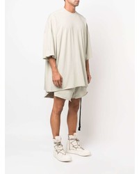 T-shirt à col rond beige Rick Owens