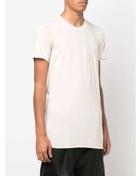 T-shirt à col rond beige Rick Owens