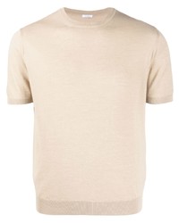 T-shirt à col rond beige Malo