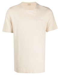 T-shirt à col rond beige Massimo Alba