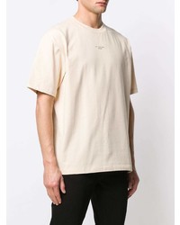 T-shirt à col rond beige Drôle De Monsieur