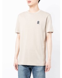 T-shirt à col rond beige Emporio Armani