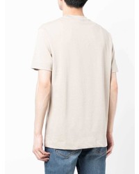 T-shirt à col rond beige Emporio Armani