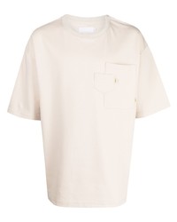T-shirt à col rond beige Off Duty