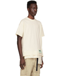 T-shirt à col rond beige Ambush