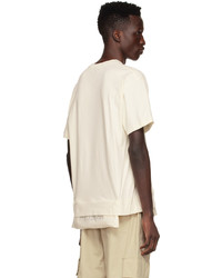 T-shirt à col rond beige Ambush