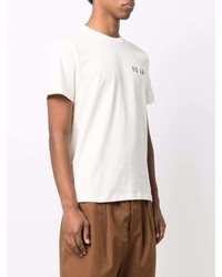 T-shirt à col rond beige Kenzo