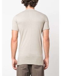 T-shirt à col rond beige Rick Owens