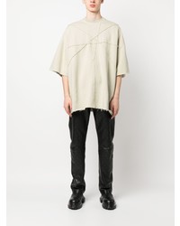 T-shirt à col rond beige Rick Owens