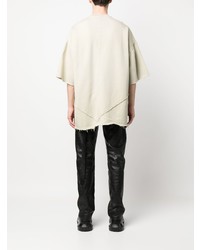 T-shirt à col rond beige Rick Owens