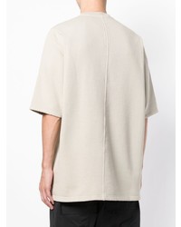 T-shirt à col rond beige Rick Owens DRKSHDW