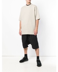 T-shirt à col rond beige Rick Owens DRKSHDW