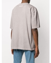 T-shirt à col rond beige Maison Margiela