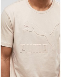 T-shirt à col rond beige Puma