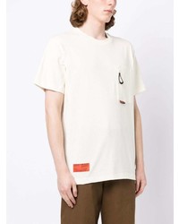 T-shirt à col rond beige Izzue