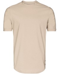 T-shirt à col rond beige Prevu