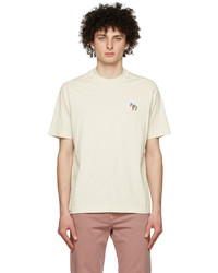 T-shirt à col rond beige Ps By Paul Smith