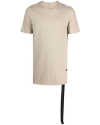 T-shirt à col rond beige Rick Owens DRKSHDW