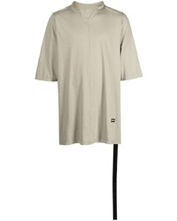 T-shirt à col rond beige Rick Owens DRKSHDW