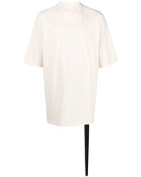 T-shirt à col rond beige Rick Owens DRKSHDW