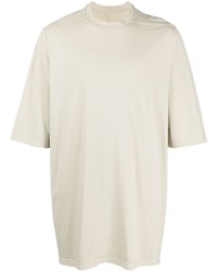 T-shirt à col rond beige Rick Owens DRKSHDW