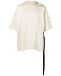 T-shirt à col rond beige Rick Owens DRKSHDW