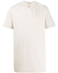 T-shirt à col rond beige Rick Owens