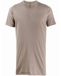 T-shirt à col rond beige Rick Owens