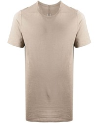 T-shirt à col rond beige Rick Owens