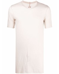 T-shirt à col rond beige Rick Owens