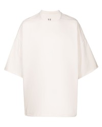 T-shirt à col rond beige Rick Owens