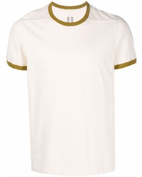 T-shirt à col rond beige Rick Owens