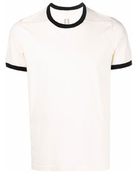 T-shirt à col rond beige Rick Owens