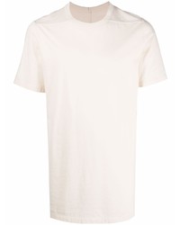 T-shirt à col rond beige Rick Owens